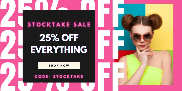 Tick Tock!! Tick Tock!! Stocktake Sale | 25% Off Sitewide | Sale Is Ending Soon⌛