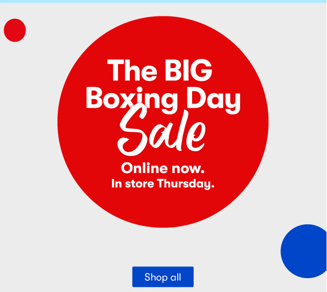 Big W Boxing Day Sale Live Now