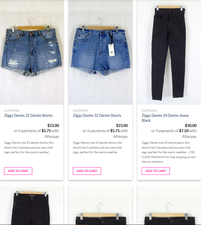 Get FREE SHIPPING - $23 Ziggy Denim Shorts and Skirts | Brand NEW | RRP99