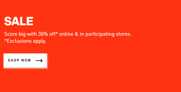 Adidas End of Season sale 30% OFF on clothing, shoes & accessories