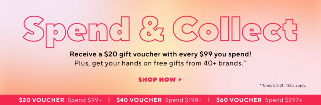 Spend & Collect up to $60 voucher