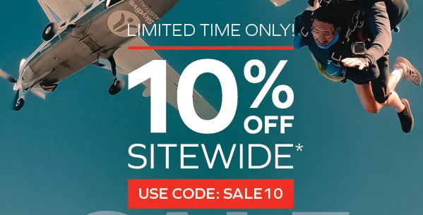 Extra 10% OFF sitewide including Adventures on sale with coupon @ Adrenaline[min. spend $149]