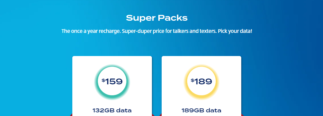 Aldi Super Packs - 132 GB for $159, 189 GB for $189 (Limited time)