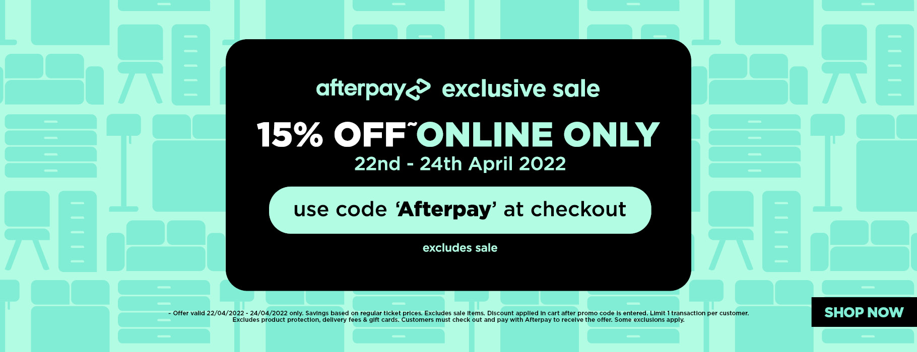 Amart furniture extra 15% OFF on your order with promo code