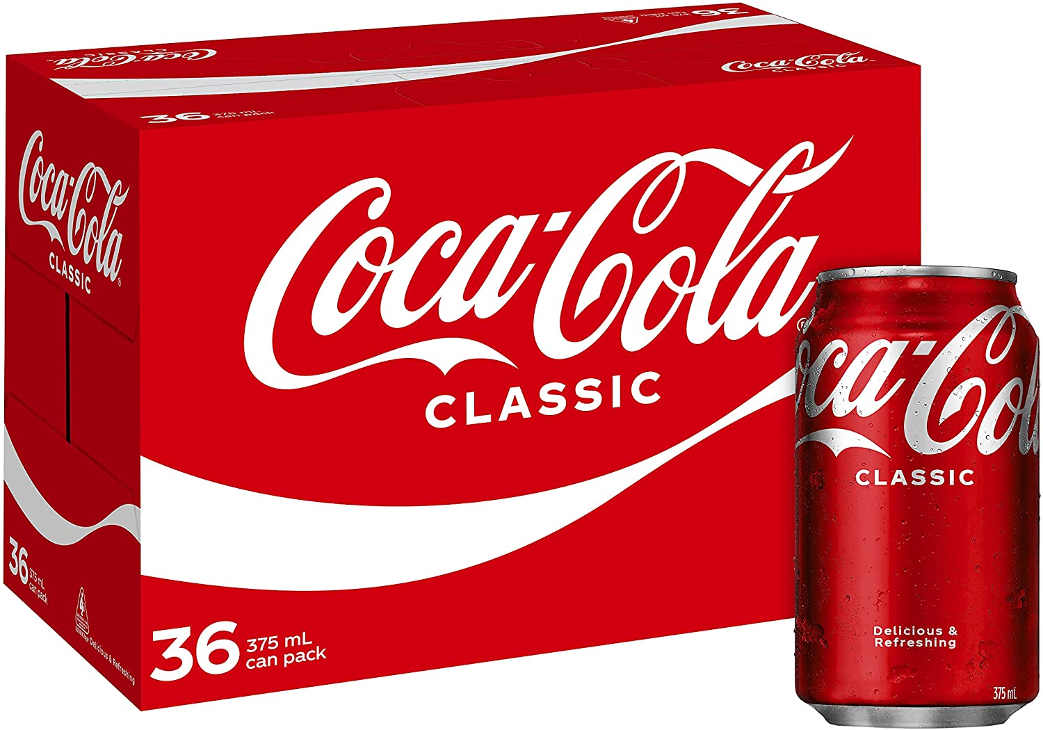 Buy Coca-Cola Classic Soft Drink Multipack Cans 36 x 375mL now $24.75