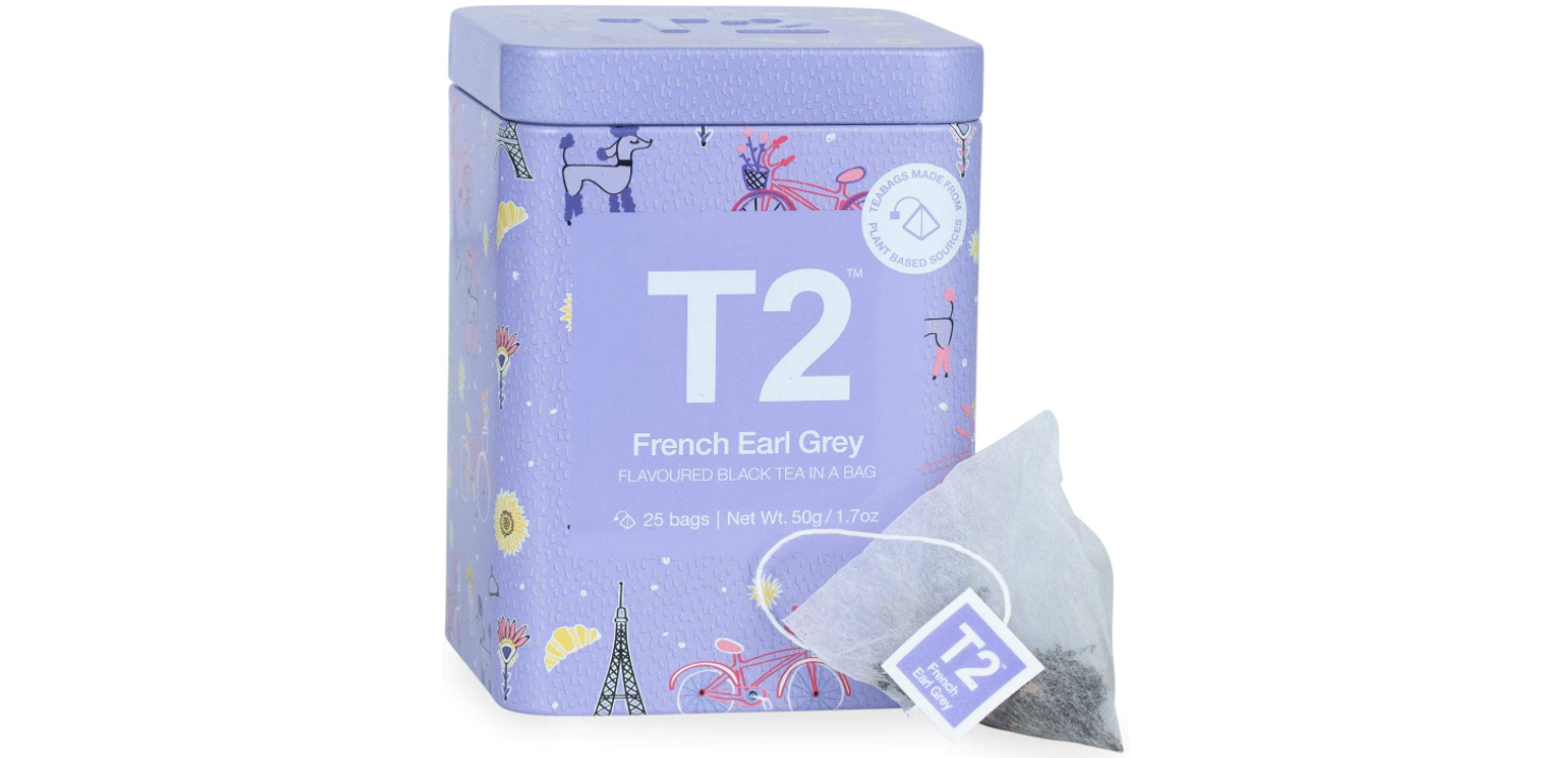 T2 Tea French Earl Grey Black Tea 50 g now $24 + delivery at Amazon