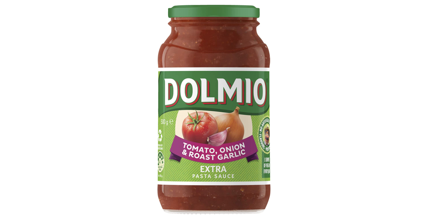 Dolmio Extra Tomato Onion Garlic, 500 g now $1.75 + delivery at Amazon