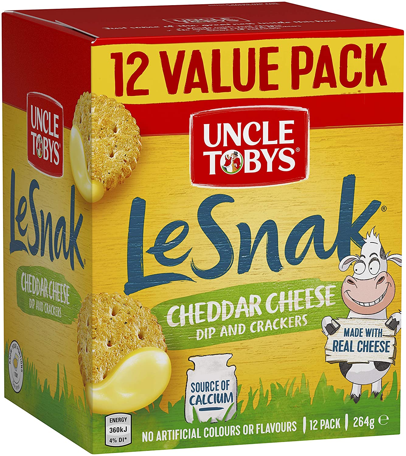 UNCLE TOBYS Cheddar Cheese Dip & Cracker Value Pack -best price deal- now $5+free delivery