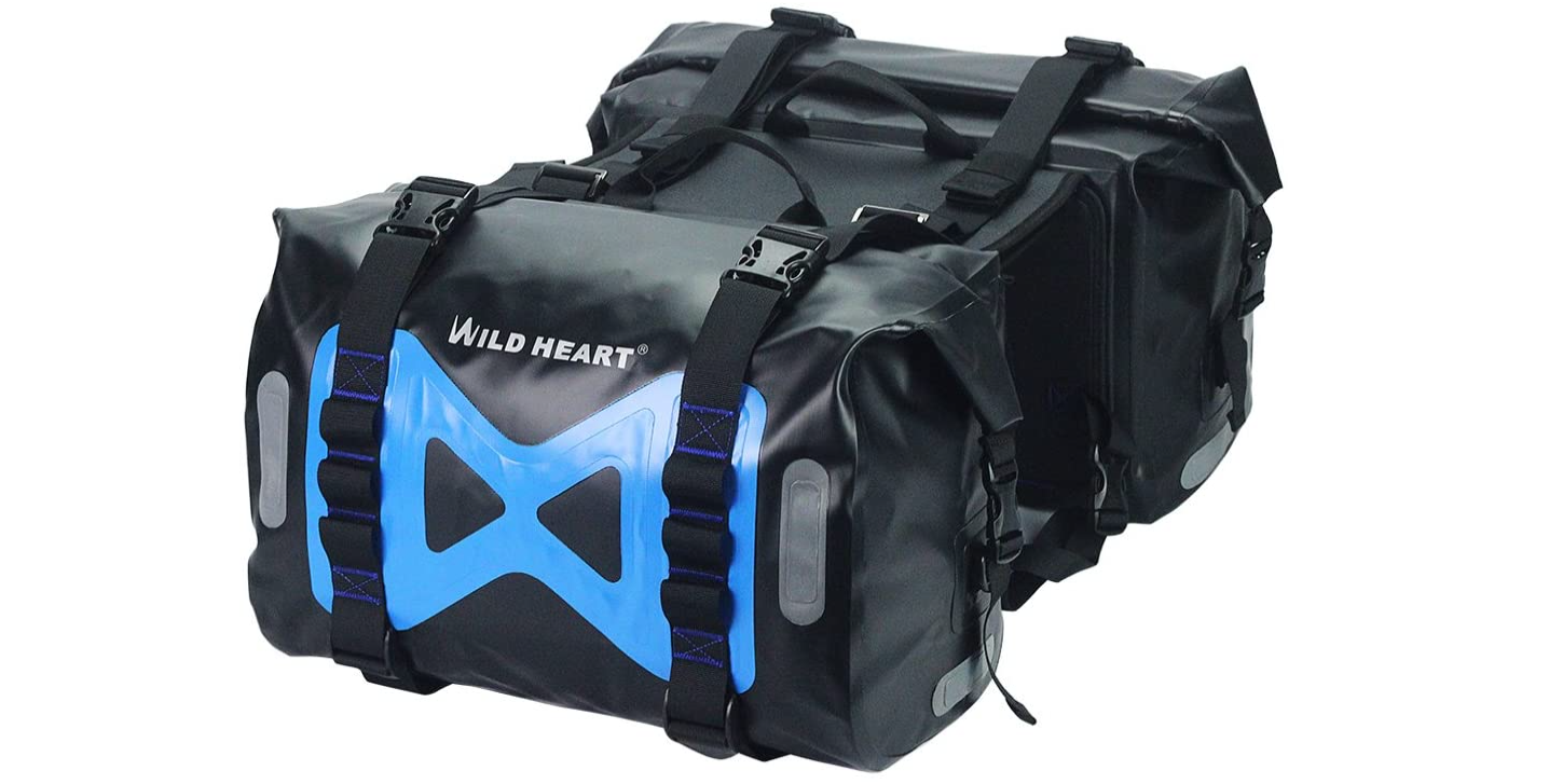 WILD HEART Waterproof Bag Motorcycle saddlebag 50L -best price deal- now $174.29 + free delivery