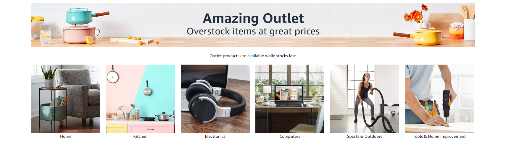 Up to 80% OFF Amazon Outlet items from beauty, kitchen, clothing, books, automotive & more