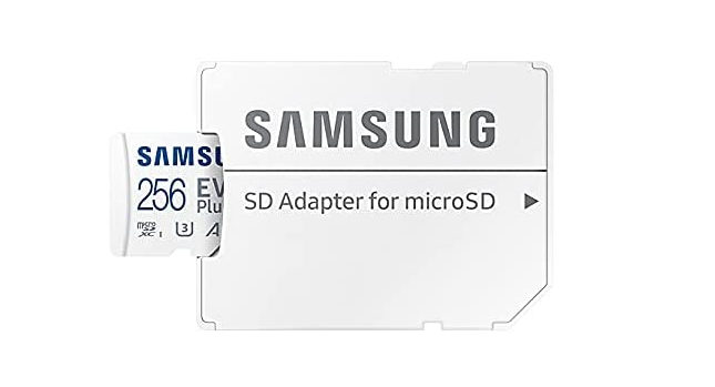 Samsung 256GB EVO Plus Micro SD Card/w Adapter -best price deal- now $48+free delivery