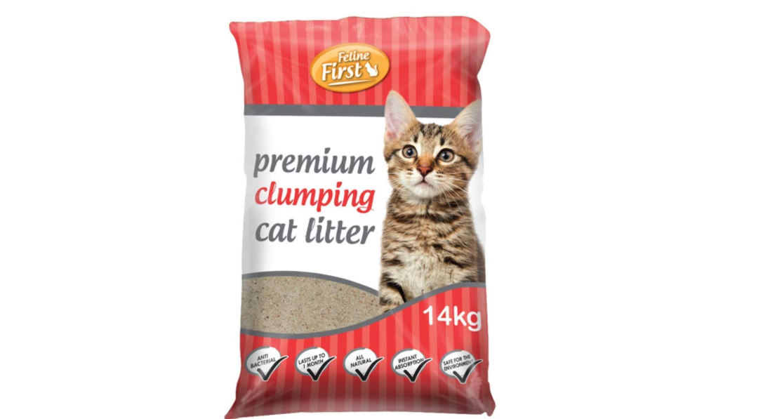 Feline First Clumping Cat Litter 14kg -best price deal- now $14.99 + free delivery