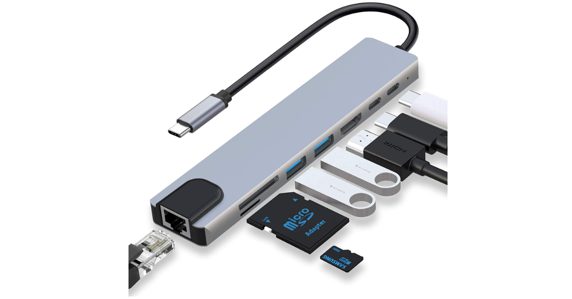 HARIBOL USB C Hub with HDMI 4K@60Hz -best price deal- now $49.88 + free delivery