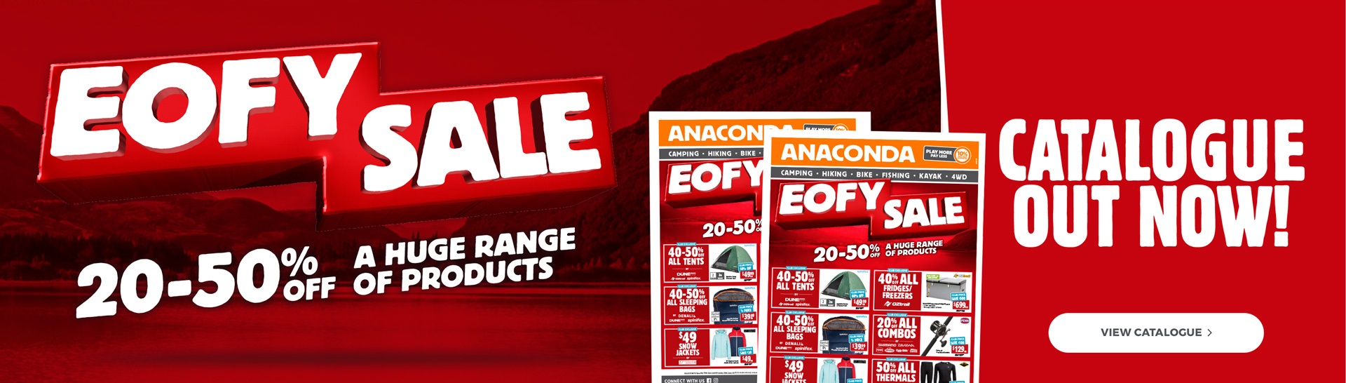 20-50% OFF EOFY sale at Anaconda