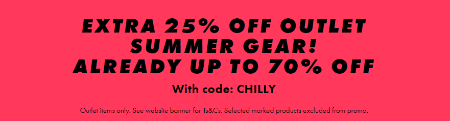 ASOS up to 70% OFF outlet styles plus extra 25% OFF with promo code