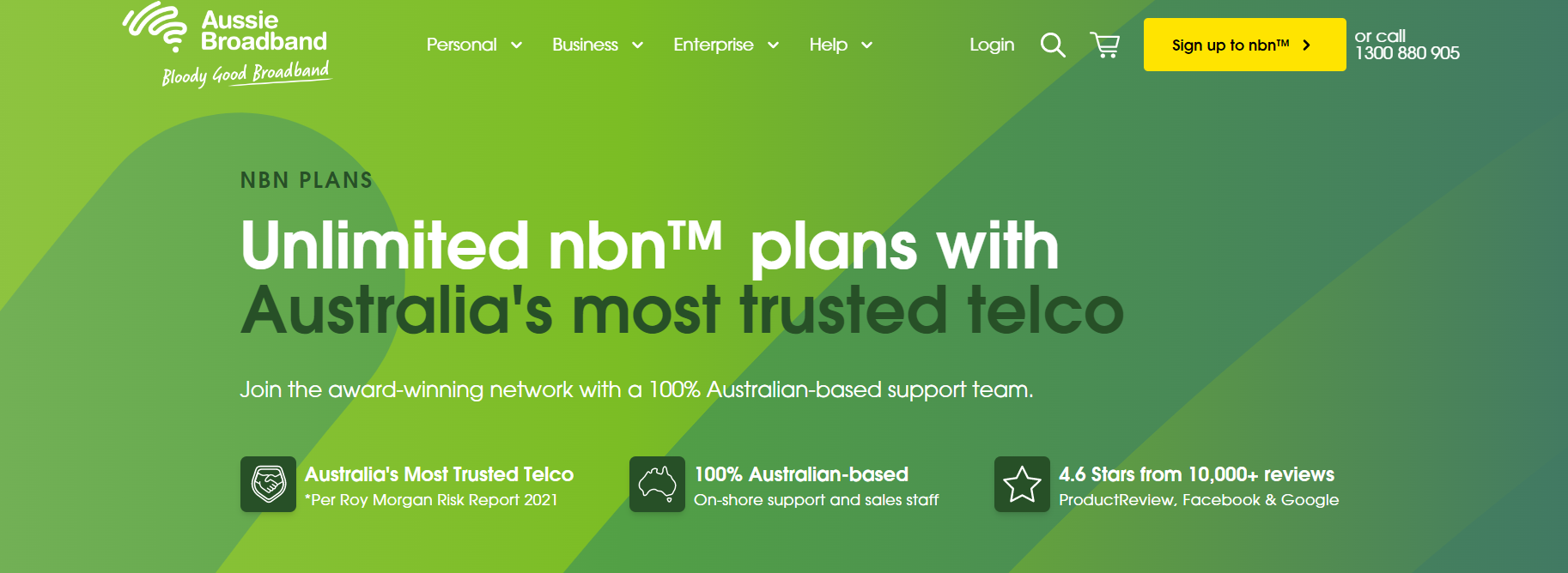 Shh, Get $10 OFF/month on 12 month NBN plans for new customers with promo code at Aussie Broadband
