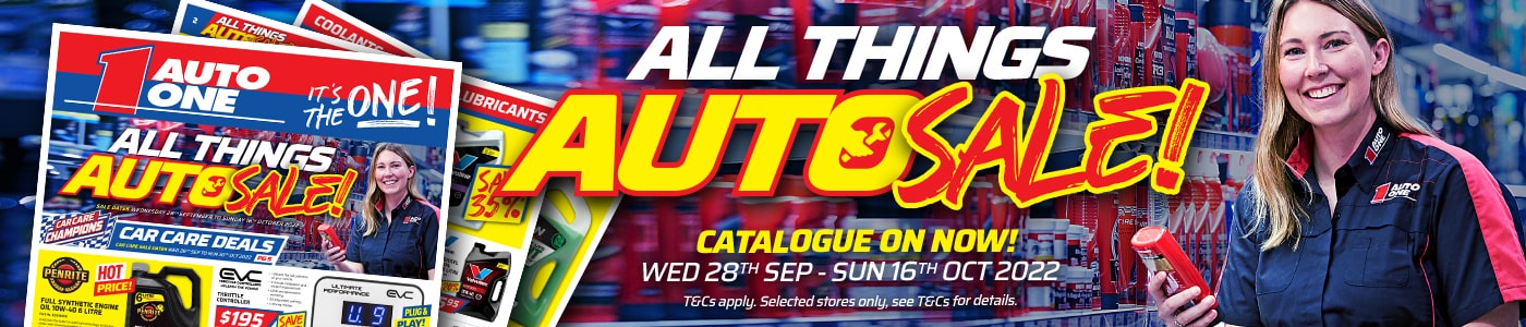 Auto One All Things Auto sale - Up to 50% OFF car care, spares and accessories