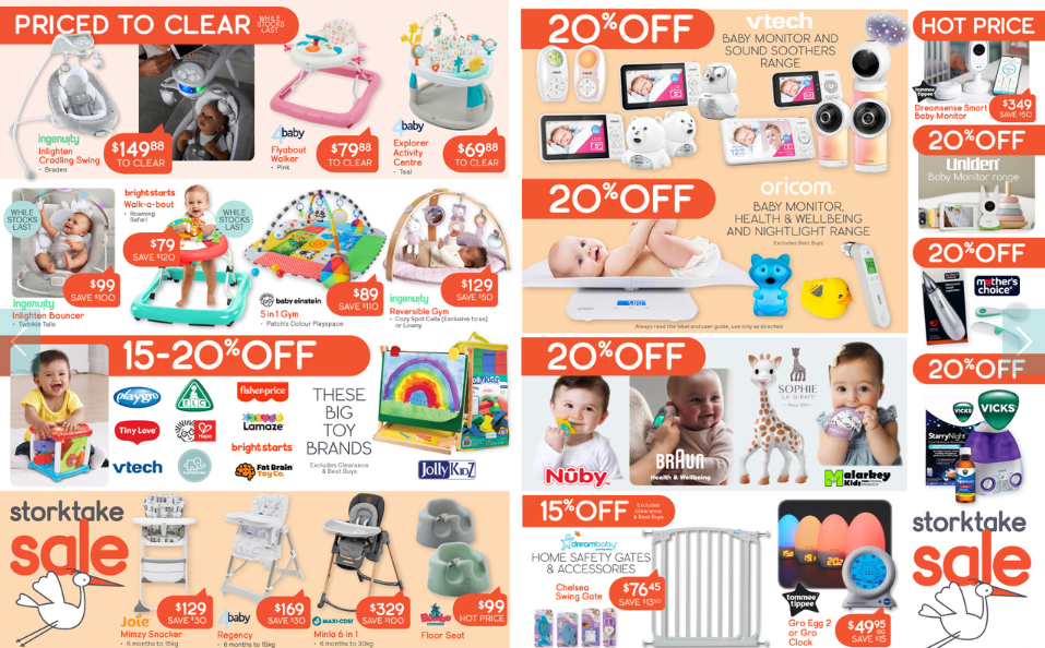 Baby Bunting Stocktake sale: Up to 60% OFF baby clothing, strollers, seats, cots, accessories