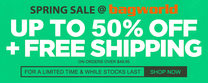 Shh, Up to 50% OFF RRP + extra 5% OFF with promo code at Bagworld