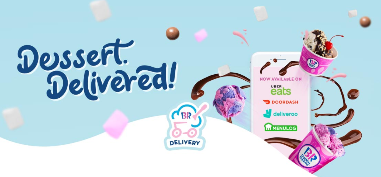 Save $5 when you spend $20 on your next delivery of ice cream awesomness with Uber Eats