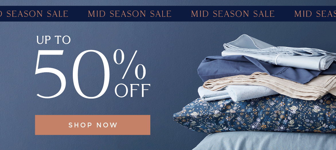 Bed Bath N' Table Mid Season Sale - Up to 50% OFF bedding, cushions, towels, blankets & more