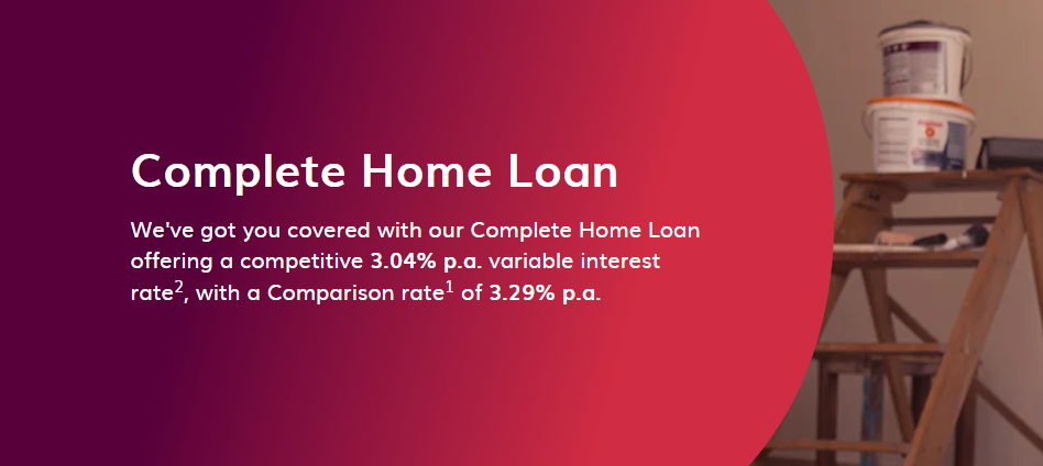 Bendigo Bank Complete Home Loan competitive 2.19% p.a. variable interest rate, Comparison rate 2.79%