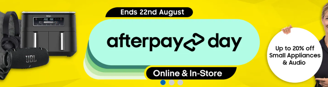 Afterpay Day sale - Up to 20% off Small Appliances & Audio
