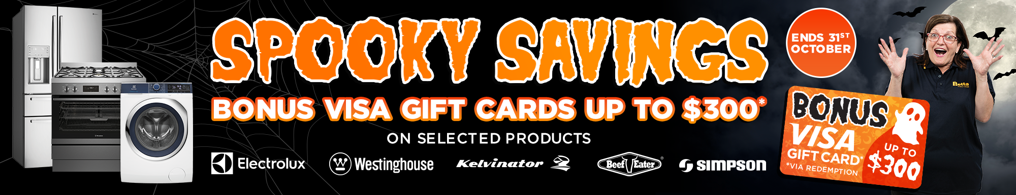 Get onus Visa gift cards up to $300 on selected products