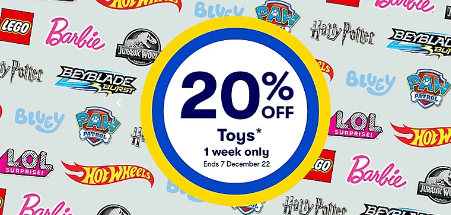 Big W 1-Week sale - 20-50% OFF toys from popular brands like VTech, Lego, Marvel, Mattel & more