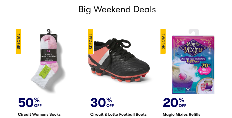 Big W Weekend Deals up to 50% OFF on toys, baby wear, health & beauty & more