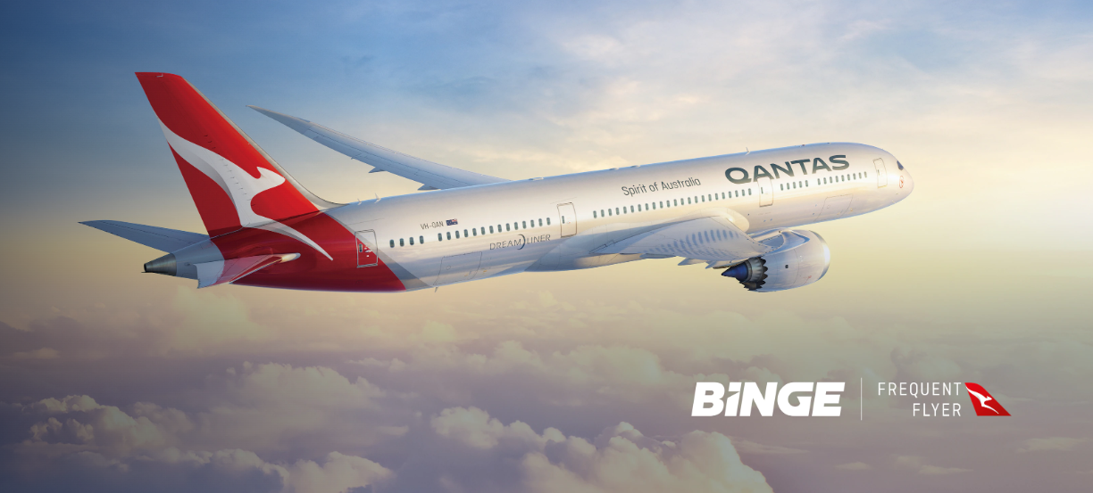 Get 2000 Qantas Points after trial period + 50 points each month when you sign up to BINGE