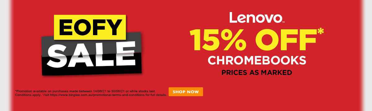 15% off Lenovo Chromebooks at Bing Lee