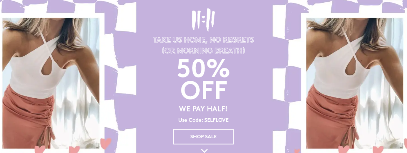 BNKR extra 50% OFF on women clothing with promo code