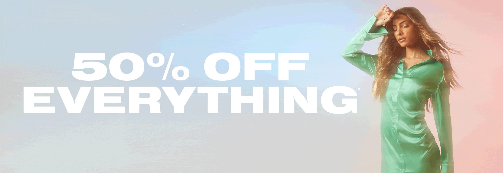50% OFF on everything plus free shipping with Klarna