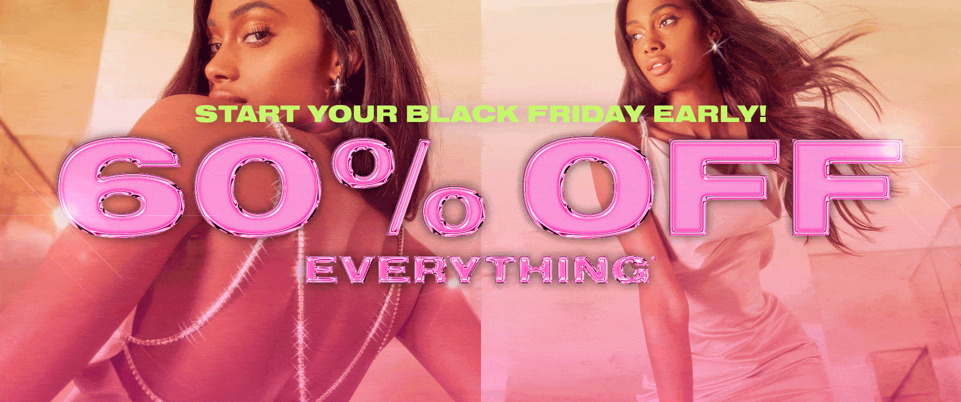 Boohoo Black Friday 60% OFF everything including dresses, tops, new in & more