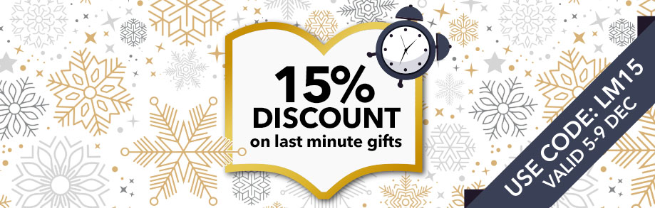 Get extra 15% OFF on last minute gifts + free delivery with voucher code @ Book Depository