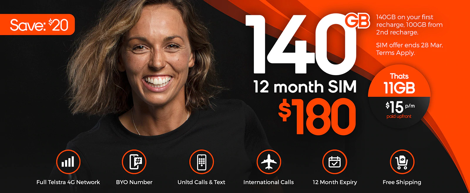 Boost Save $20 OFF on $200 Prepaid SIM - Now $180