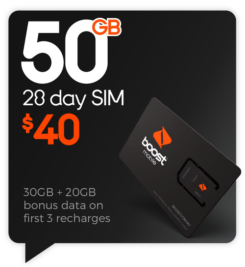 Save 50% OFF on $40 Prepaid SIM now $20