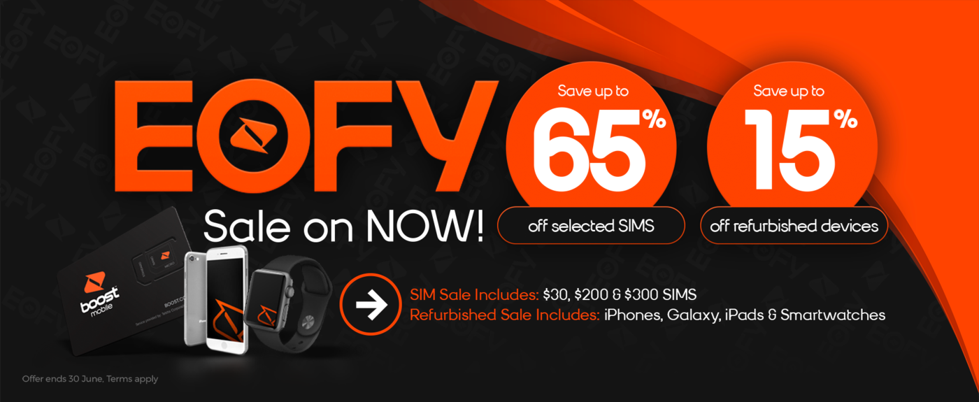 EOFY sale - Up to 65% OFF on selected SIMS, Up to 15% OFF on refurbished devices