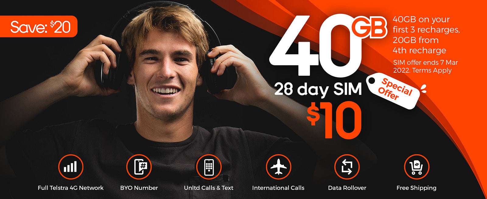 Boost Mobile Save $20 OFF on $30 Prepaid SIM now $10