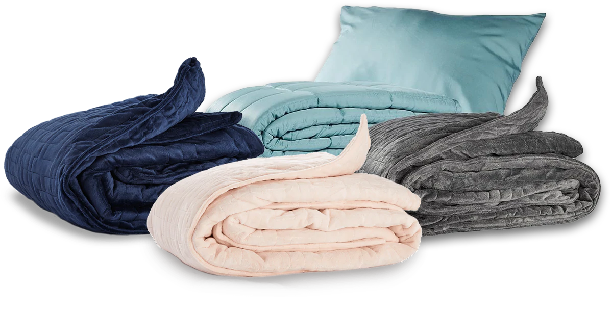 $80 OFF weighted blankets + free cover with Calming Blankets promo code