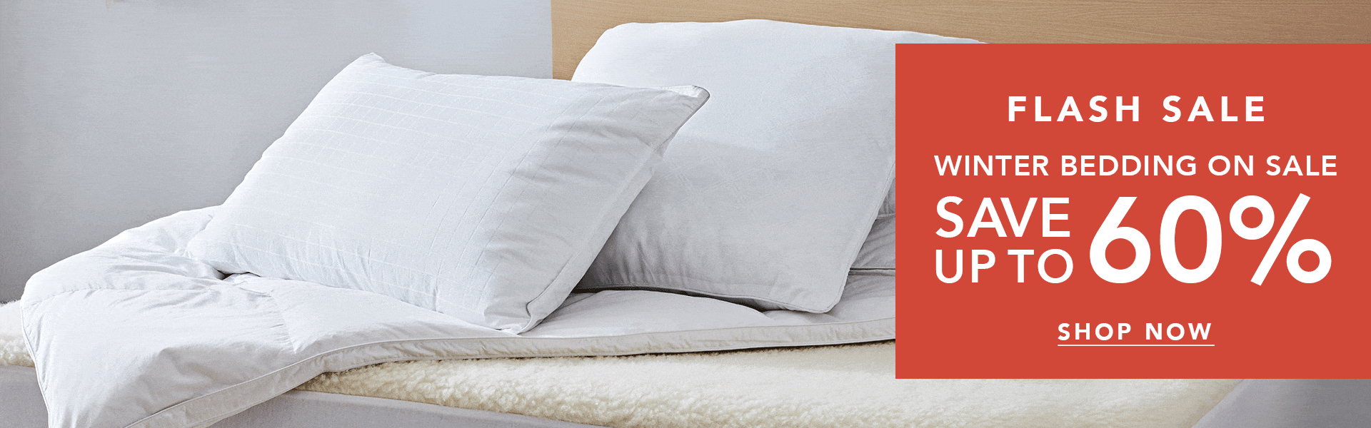 Save up to 60% OFF on Winter bedding sale