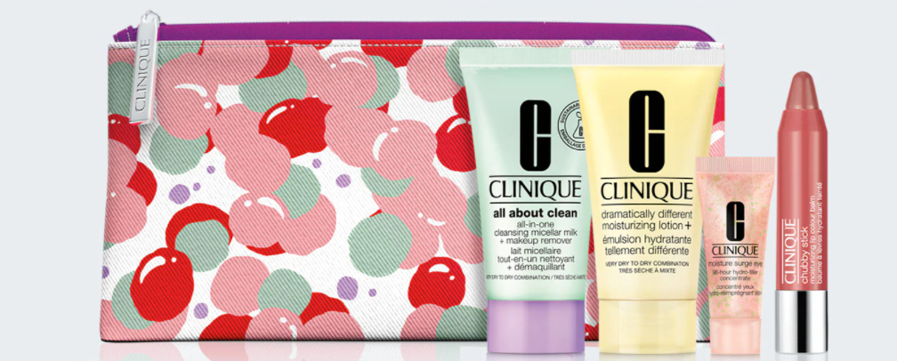 Get your FREE 5-piece Clinique Must-Haves gift with any $75+ purchase with promo code