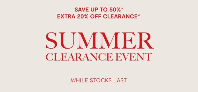 Save up to 50% OFF Summer Clearance items + Extra 20% OFF with coupon @ Coco Republic