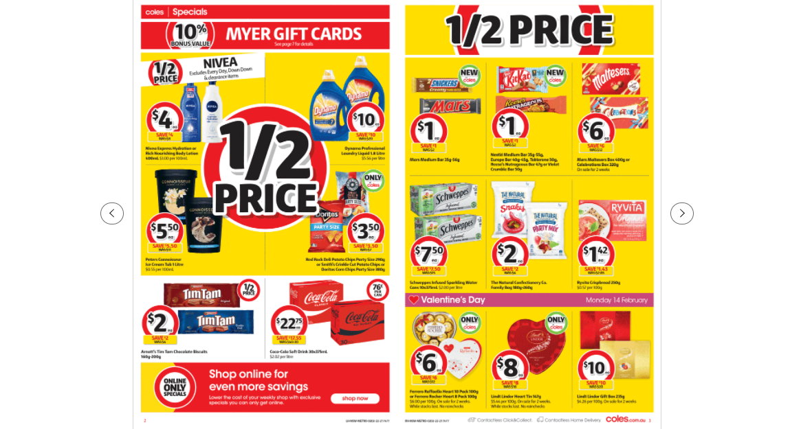 Coles this week's catalogue up to 50% OFF on groceries, beauty & everyday essentials(until 8th Feb)