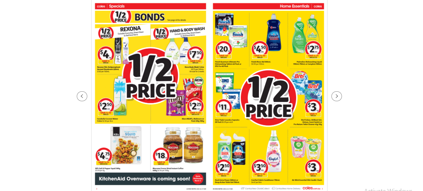 Coles this week's catalogue up to 50% OFF on groceries, beauty & everyday essentials(until1st Mar)