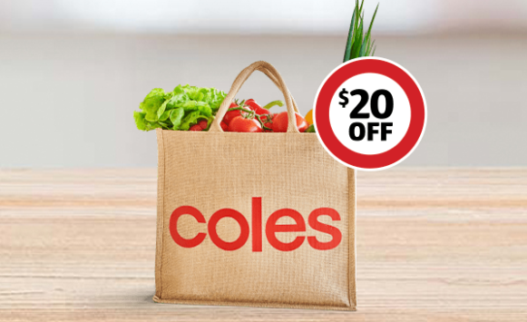 Extra $20 OFF when you spend $200+ with promo code @ Coles