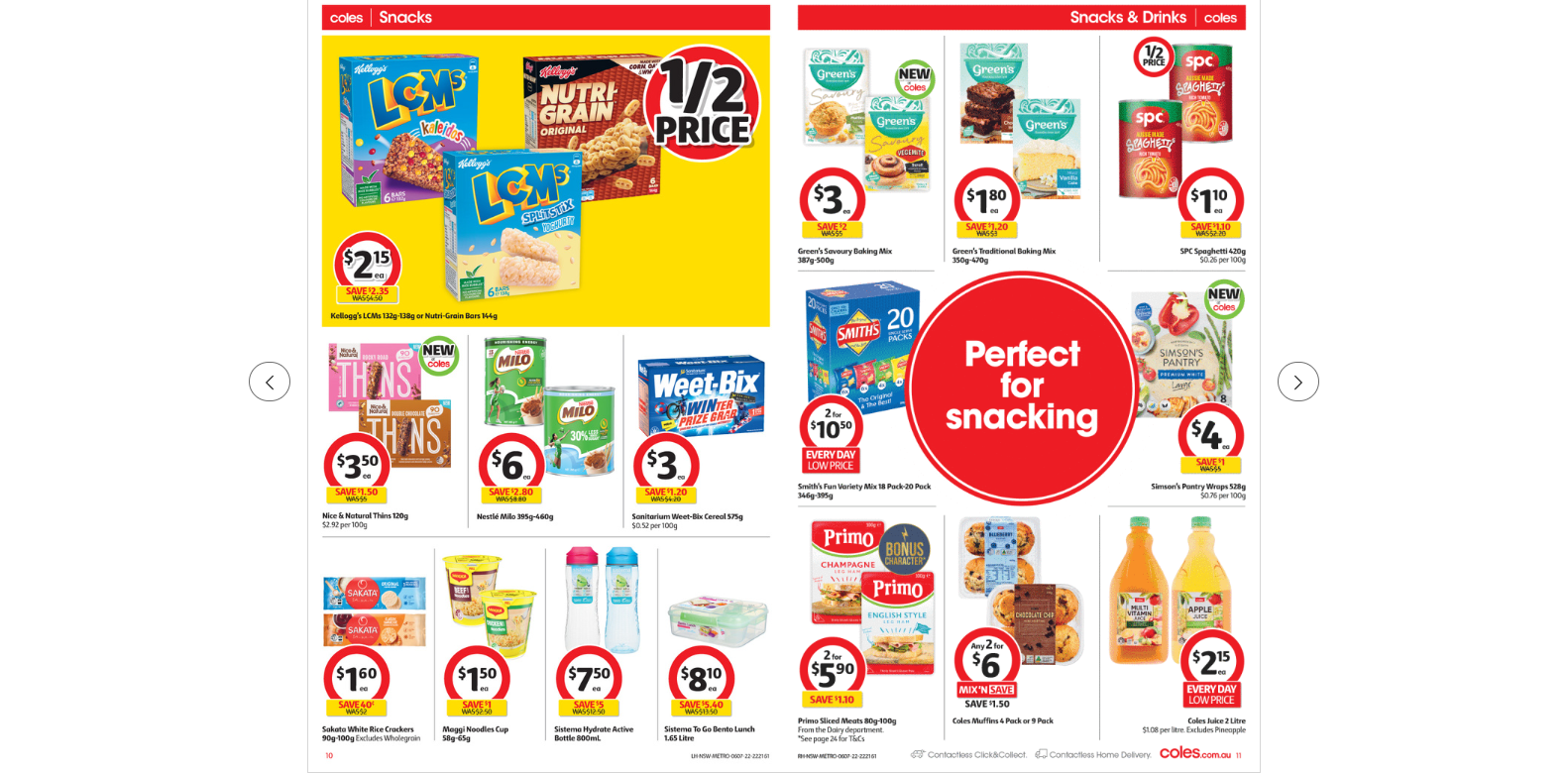Coles this week's catalogue up to 50% OFF on groceries, beauty&everyday essentials(until 12th July)