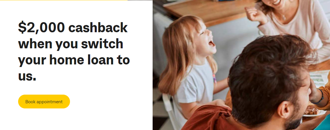 $2,000 cashback when you switch your home loan to CommBank