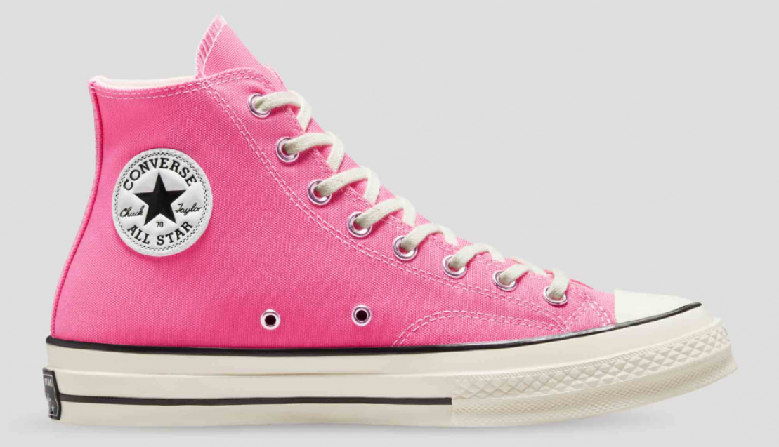 Unisex Converse Chuck 70 Seasonal Pink shoe now $84 delivered with Converse coupon